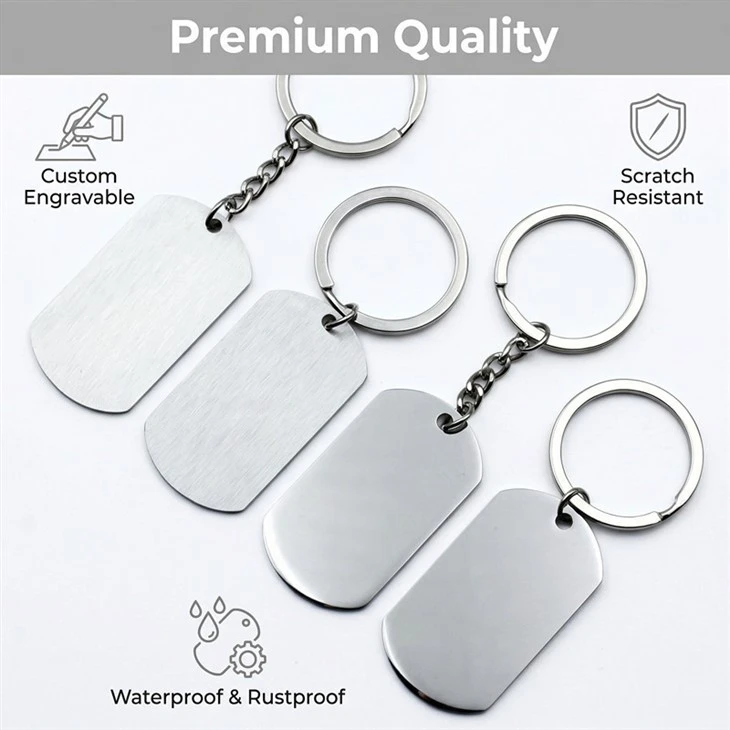 Personalized Stainless Steel Keychains factory